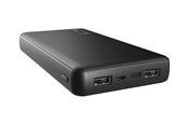 Powerbank - Trust Primo Teho bank - Li-pol - 2 x USB USB-C - 15 Watt Powerbank - musta - 20000 mAh - 24676