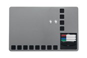 Konferenssi & Esitys - Nobo Quartet combo board - 610 x 390 mm - Musta Hopea - 1903812