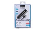 USB hub - Vivanco - hub - 7 ports USB hub - 7 porttia - Musta - 36661