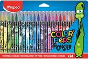 Kirjoitus- ja piirustustarvikkeet - Maped Color'Peps Monster Felt-pens x 24 - 845401