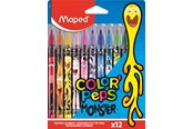 Kirjoitus- ja piirustustarvikkeet - Maped Color'Peps Monster -huopakynät x 12 - 845400