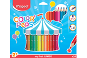 Kirjoitus- ja piirustustarvikkeet - Maped Color'Peps My first Jumbo Colour pencils x24 - 834013
