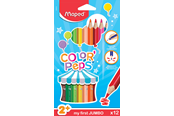 Kirjoitus- ja piirustustarvikkeet - Maped Color'Peps My first Jumbo Väri pencils x12 - 834010