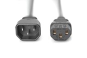 Virtakaapelit (ulkoinen) - DIGITUS Power Cord Extension Cable - 1.2m - AK-440201-012-S
