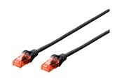 Verkkokaapelit - DIGITUS Professional patch cable - 1 m - black - Musta - 1m - DK-1612-010/BL