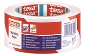 Teipit ja Liimat - tesa Floor Marking Tape 33m x 50m Red-White - 60760-00088-15