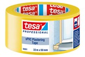 Teipit ja Liimat - tesa Masking sPVC Plastering Tape 33m x 50mm Keltainen - 66001-00001-00