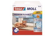 Teipit ja Liimat - tesa moll Premium Flexible Silicone Sealing Tape 6m x 9mm x 7mm Läpinäkyvä - 05417-00200-02