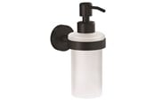 Kylpyhuoneen lisätarvikkeet - tesa Moon Musta soap dispenser self-adhesive - 40565-00000-00