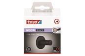 Kylpyhuoneen lisätarvikkeet - tesa Moon Musta towel hook self-adhesive - 40563-00000-00