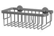 Kylpyhuoneen lisätarvikkeet - tesa Moon Harmaa basket single self-adhesive - 40587-00000-00