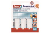 Kylpyhuoneen lisätarvikkeet - tesa Powerstrips Hooks Small Classic self-adhesive Valkoinen - 57530-00006-20