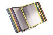 Konferenssi & Esitys - Tarifold display panel system - for A4 - assorted frame with light Harmaa wall unit - 434209
