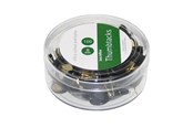 Kirjoituspöytätarvikkeet - b.n.t/office thumbtacks - 8 mm head Halkaisija - Musta - pack of 100 - 746410