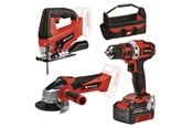 Työkalut - Einhell Teho Työkalu Kit TE-TK 18/3 Li Kit (JS+CD+AG) - 4257241