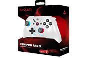 Pelit - lisävarusteet - Kyzar Switch Pro - White - Wireless Controller - Nintendo Switch 2 - KYZARNSWPROPADXWHITE