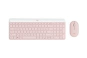 Näppäimistöt - Logitech Langaton Slim-yhdistelmä MK470 - Näppäimistö ja Hiirisetti - Universal - Vaaleanpunainen - 920-011322