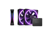 Kotelotuuletin - NZXT F120 RGB DUO 3-pack & RGB-ohjain - Musta - Kotelotuuletin - 120mm - Musta RGB LED valolla - 29 dBA - RF-D12TF-B1