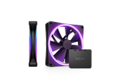 Kotelotuuletin - NZXT F140 RGB DUO 2-pack & RGB-ohjain - Musta - Kotelotuuletin - 140mm - Musta RGB LED valolla - 36 dBA - RF-D14DF-B1