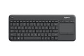 Näppäimistöt - Logitech Wireless Touch Näppäimistö K400 Plus - Näppäimistö - Tsekkiläinen - Musta - 920-007151