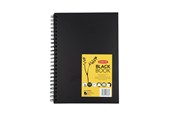 Kirjoitus- ja piirustustarvikkeet - Derwent A4 Musta Book Wire Bound Portrait - 2300379