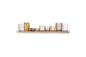 Sisustus - Bloomingville Sanga Tray w/Votive - Dark Ruskea - Set of 10 - 27404487
