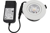 Valaisimet - Nordtronic Low Profile Flexible G2 Ø75 with driver 6W 3000K matte Valkoinen - 35711013