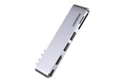 Telakointiasemat - UGREEN 6-in-2 USB C -keskittimen telakka - USB-C 3.1 Gen 2 / Thunderbolt 3 - HDMI - 80856