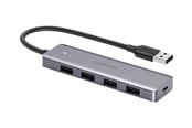 USB hub - UGREEN USB 3.0 -keskusyksikkö USB hub - 4 porttia - USB 3.0 - hopea - 50985