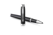 Kirjoitus- ja piirustustarvikkeet - Parker IM Rollerball Pen | Matte Black with Chrome Trim | Fine Point with Black Ink Refill | Gift Box - 2143634