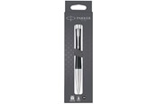 Kirjoitus- ja piirustustarvikkeet - Parker Urban Twist Ballpoint Pen | Muted Black with Chrome Trim | Medium Point Blue Ink Refill - 2150858