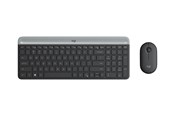 Näppäimistöt - Logitech Slim Wireless Combo MK470 - Näppäimistö ja Hiirisetti - Tsekkiläinen - Harmaa - 920-009260