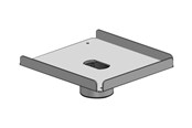 Seinäkiinnitys, AV-kiinnikkeet & AV-kalusteet - Ergonomic Solutions SpacePole Essentials - mounting component - for printer - Musta - Max - recommended for - SPV3105-02