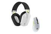 Hiiret - Logitech Wireless Gaming Combo - BLACK+WHITE+LIME - Pelihiiri - Optinen - 6 painiketta - Valkoinen - 981-001230