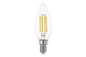Lamput - EGLO LED-lamppu E14-kanta, C35-muotoinen, teho 2,2 W, valovirta 470 lm ja värilämpötila 3000 K (lämmin valkoinen), selkeä lasi. E14 - 110283