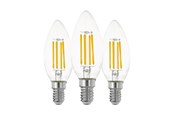 Lamput - EGLO LED-lamppu C35 Candle 7W/827 806 lumen clear 3-pack E14 - 113107