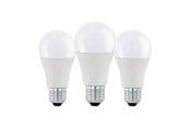 Lamput - EGLO LED-lamppu A60 Standard 8.5W/830 806 lumen matt 3-pack E27 - 113111