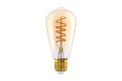 Lamput - EGLO LED-lamppu ST64 Spiral 4W/822 270 lumen clear 3-step dimmable E27 - 110077