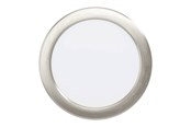 Valaisimet - EGLO ALANGE recessed spotlight Ø166 mm 3000K brushed steel - 75749