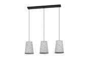 Valaisimet - EGLO ALSAGER long table pendant lamp black/grey - 43985