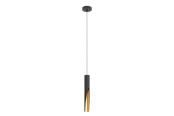 Valaisimet - EGLO BARBOTTO pendant black/gold - 900872