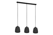 Valaisimet - EGLO BARLASTON long table pendant black/grey - 43962