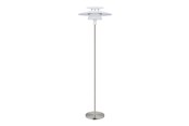 Valaisimet - EGLO Brenda - floor Lamppu - E27 - Valkoinen satin nickel - 98389