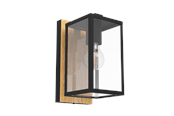 Valaisimet - EGLO BUDRONE outdoor wall lamp black/brown - 900289