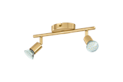 Valaisimet - EGLO BUZZ LED spot rail 2L brushed brass - 33185