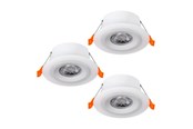 Valaisimet - EGLO CALONGE recessed spotlight Ø100 mm white 3-pack - 900913