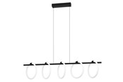 Valaisimet - EGLO CARANACOA LANGBORD 5L SORT/HVID - 900563