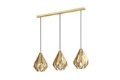 Valaisimet - EGLO CARLTON LANGBORD 3XE27 GULD - 43909