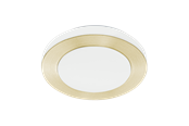 Valaisimet - EGLO LED CARPI wall/ceiling lamp white/brushed brass - 900369