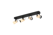Valaisimet - EGLO CAYUCA SPOT GU10 4X250LM MUSTA/RUSKEA - 900438